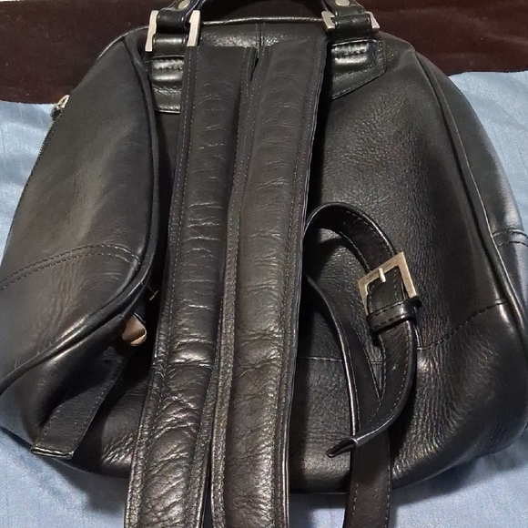 Stylish Black Leather Backpack main image 9